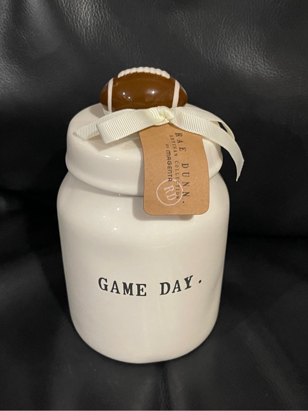 Rae Dunn FOOTBALL canister - Rae Dunn FOOTBALL canister GAME DAY